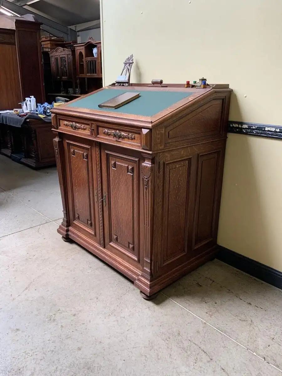 Antiker imposanter Gründerzeit Sekretär, Schreibtisch, Pult,  Lieferung möglich! 3