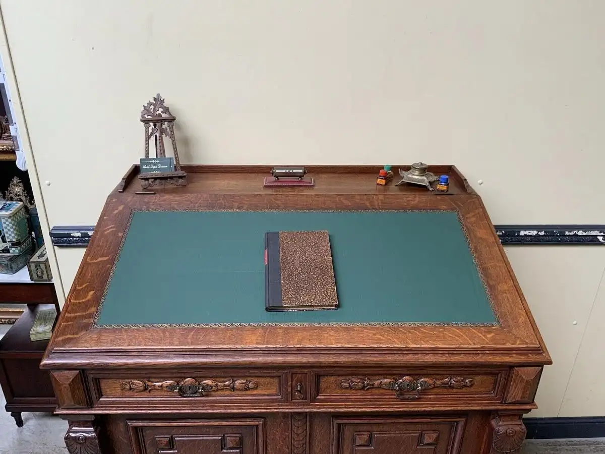 Antiker imposanter Gründerzeit Sekretär, Schreibtisch, Pult,  Lieferung möglich! 7