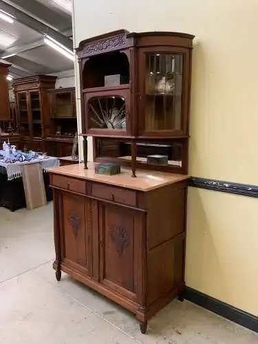 Antikes traumhaft schönes Jugendstil Buffet, Vitrine - Lieferung möglich!