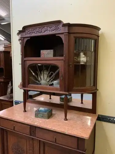 Antikes traumhaft schönes Jugendstil Buffet, Vitrine - Lieferung möglich!