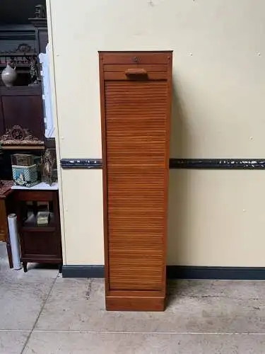 Antiker Art Deco Rollladen Archivschrank - Lieferung möglich!