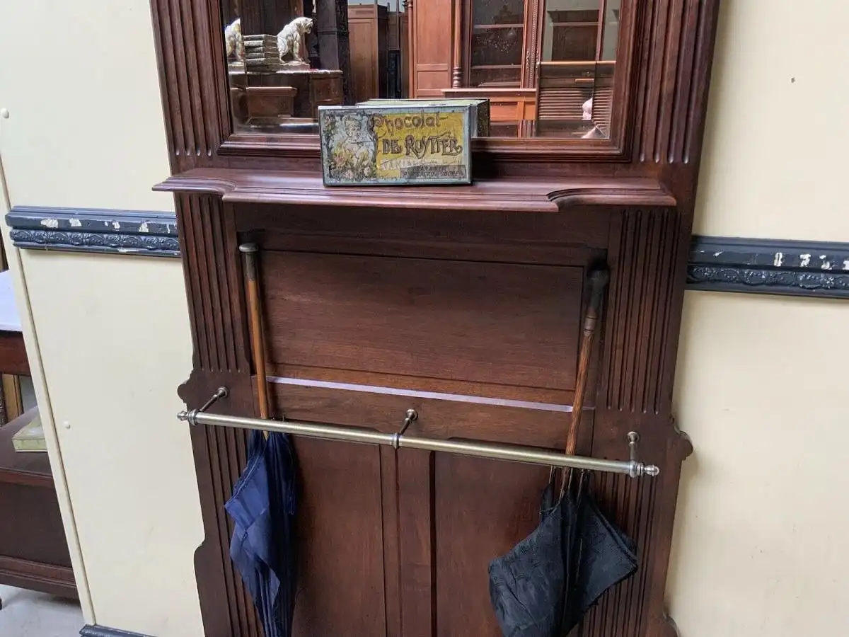 Antike Jugendstil Nußbaum Garderobe - Traumhaft - Lieferung möglich! 10