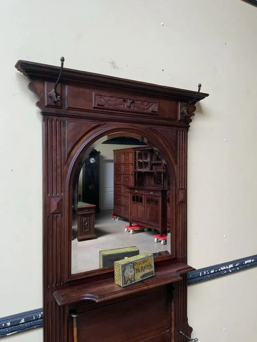 Antike Jugendstil Nußbaum Garderobe - Traumhaft - Lieferung möglich! 7