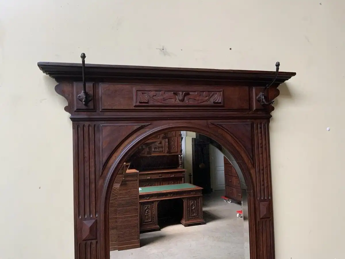 Antike Jugendstil Nußbaum Garderobe - Traumhaft - Lieferung möglich! 8