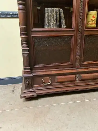 Antiker Jugendstil Geschirrschrank, Vitrine, Bücherschrank - Lieferung möglich!