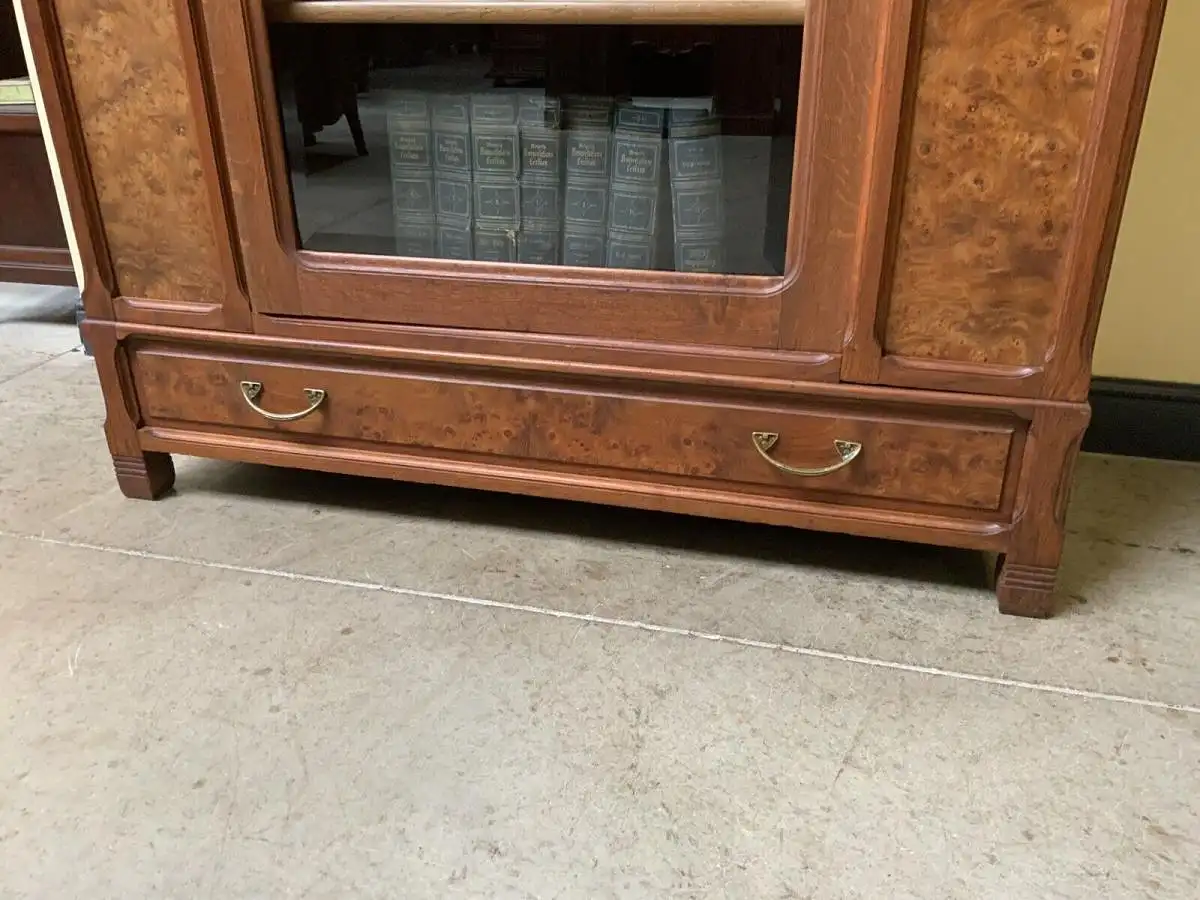 Antike Jugendstil Vitrine, Bücherschrank - Art Nouveau - Lieferung möglich! 9