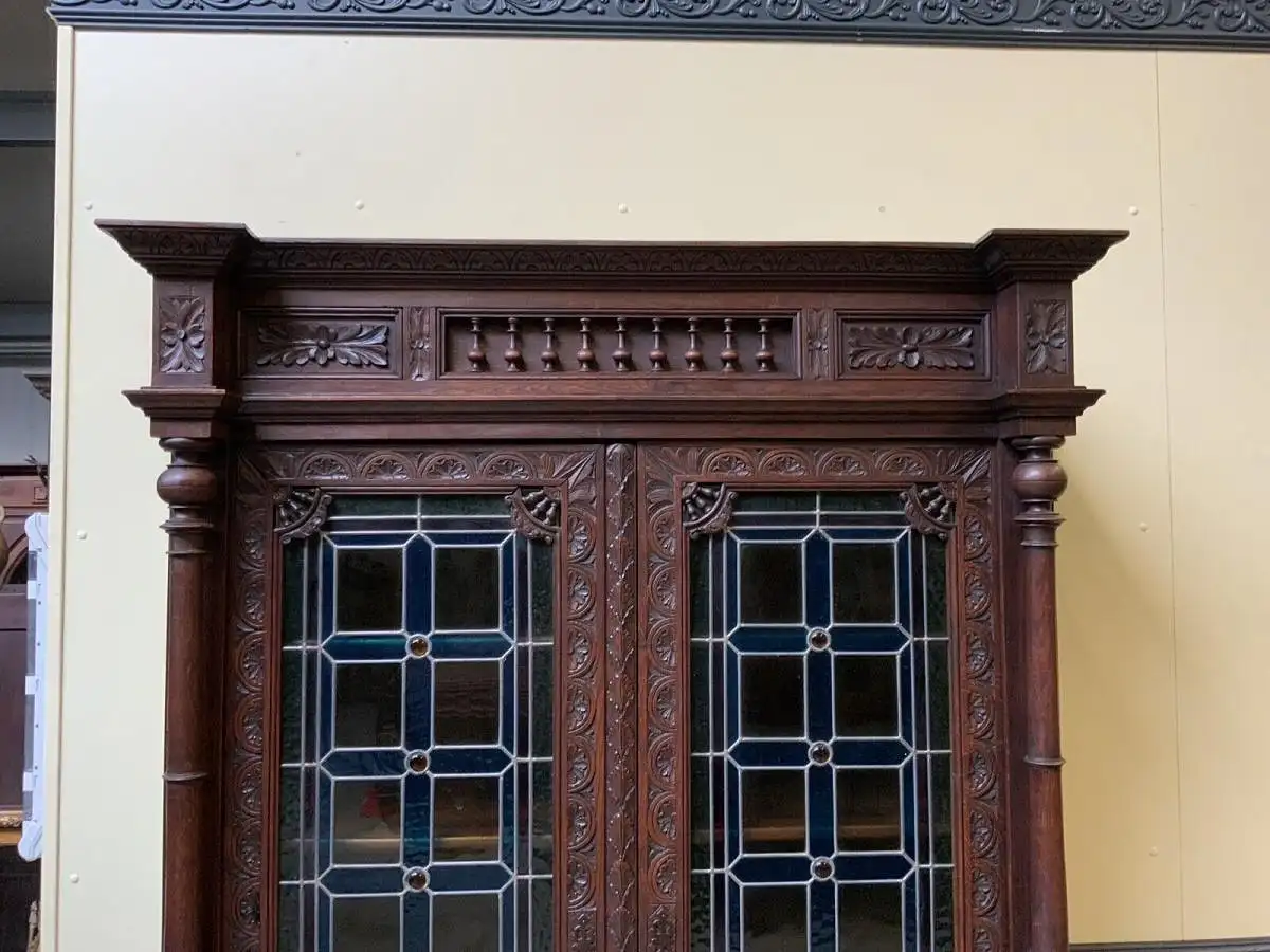 Antike Bretonische Vitrine, Bücherschrank , Traumhaft  -  Lieferung möglich!    10