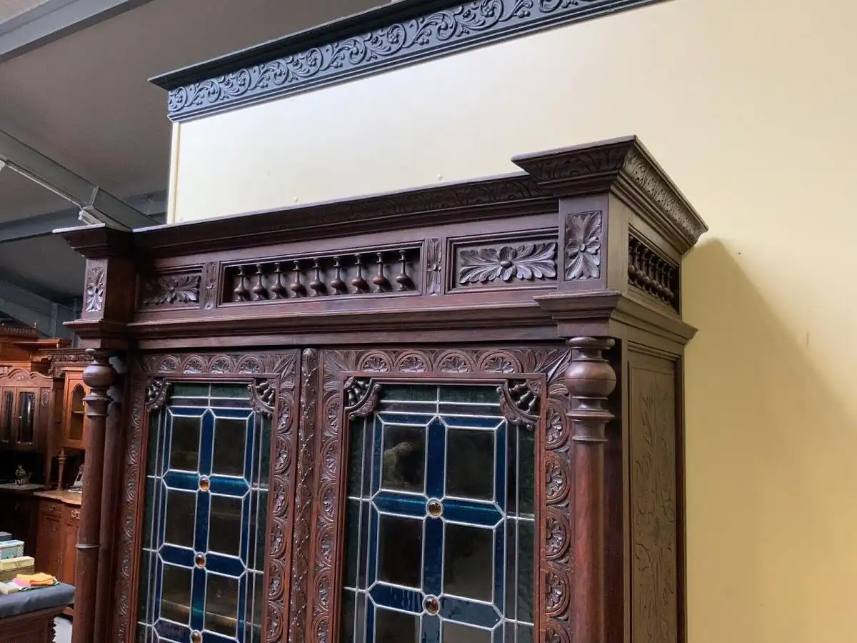 Antike Bretonische Vitrine, Bücherschrank , Traumhaft  -  Lieferung möglich!    13