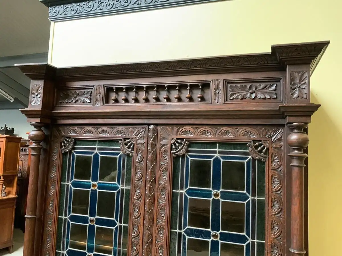 Antike Bretonische Vitrine, Bücherschrank , Traumhaft  -  Lieferung möglich!    14