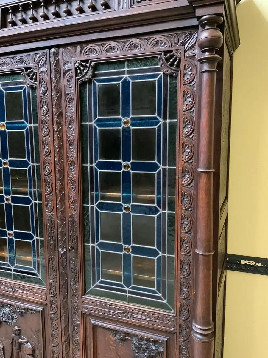 Antike Bretonische Vitrine, Bücherschrank , Traumhaft  -  Lieferung möglich!    15