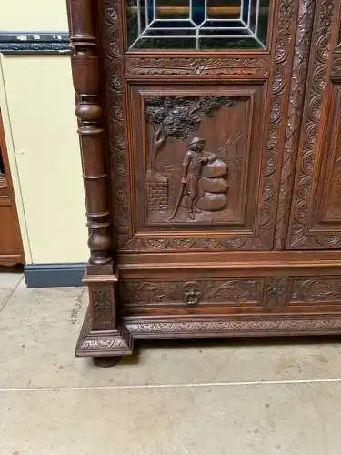 Antike Bretonische Vitrine, Bücherschrank , Traumhaft  -  Lieferung möglich!   
