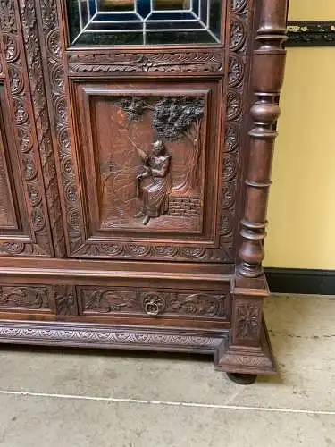 Antike Bretonische Vitrine, Bücherschrank , Traumhaft  -  Lieferung möglich!   