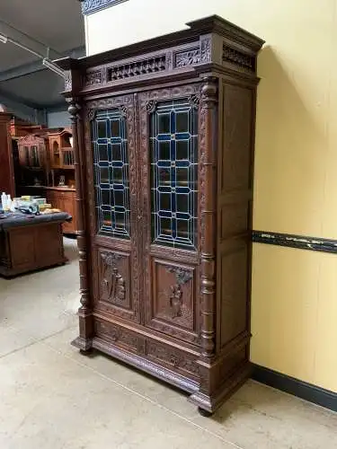 Antike Bretonische Vitrine, Bücherschrank , Traumhaft  -  Lieferung möglich!   