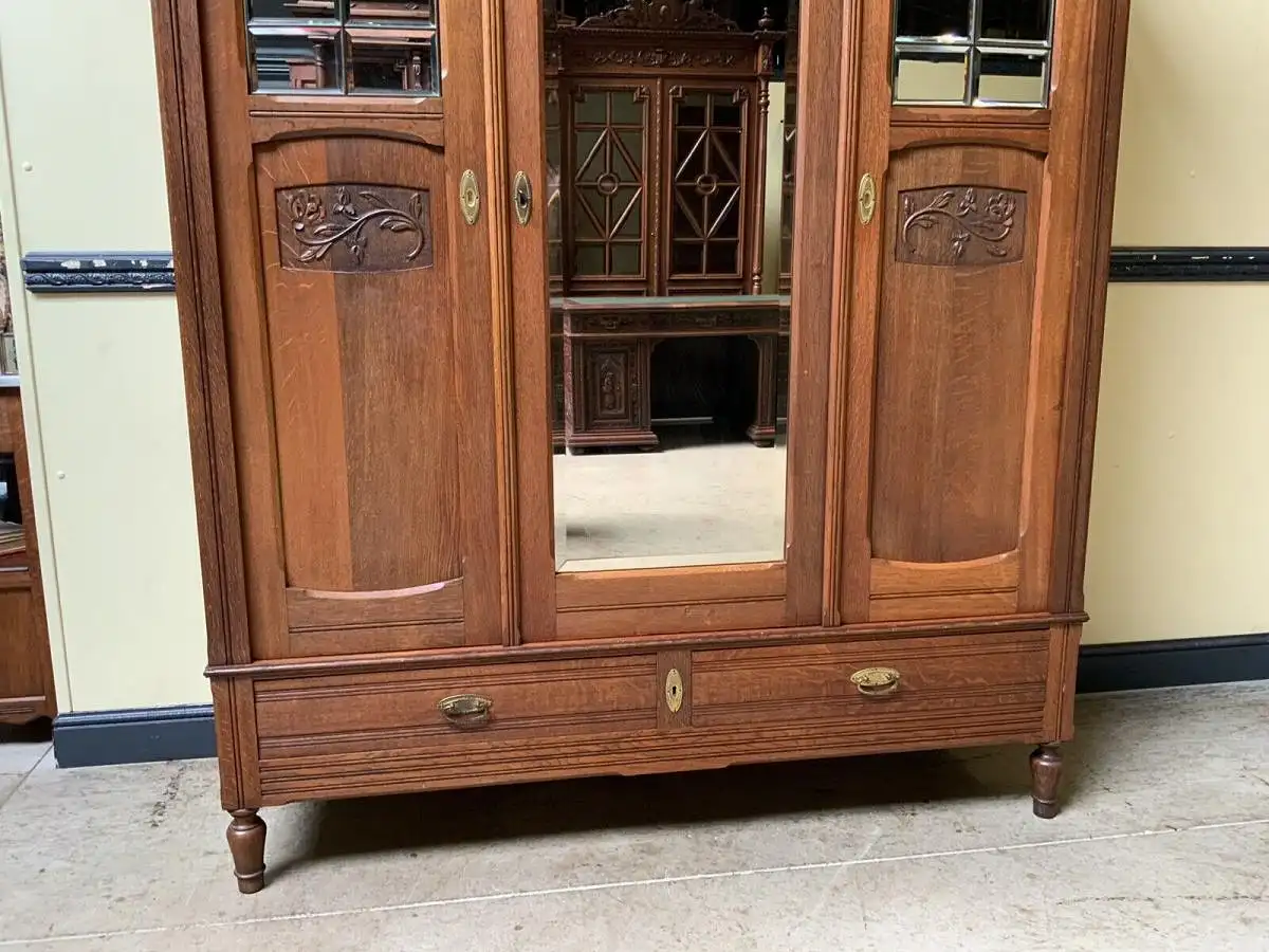 Antiker Jugendstil Kleiderschrank - Traumhaft -  Lieferung möglich! 8