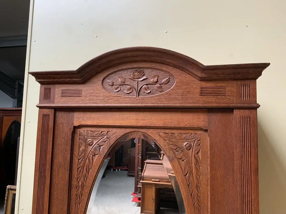 Antiker Jugendstil Wäscheschrank, -   Lieferung möglich! 14