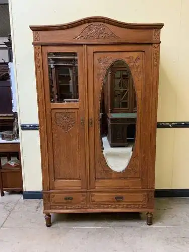 Antiker Jugendstil Wäscheschrank, Kleiderschrank  -   Lieferung möglich!