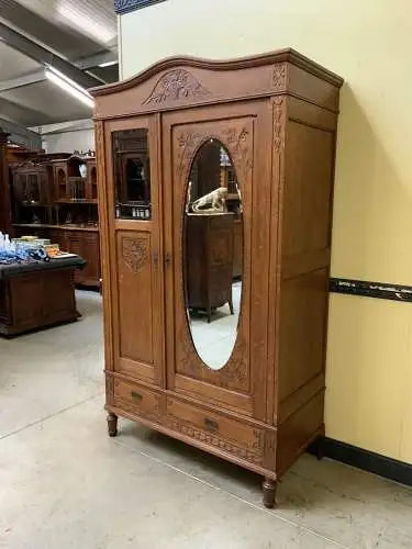Antiker Jugendstil Wäscheschrank, Kleiderschrank  -   Lieferung möglich!