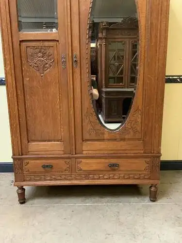 Antiker Jugendstil Wäscheschrank, Kleiderschrank  -   Lieferung möglich!