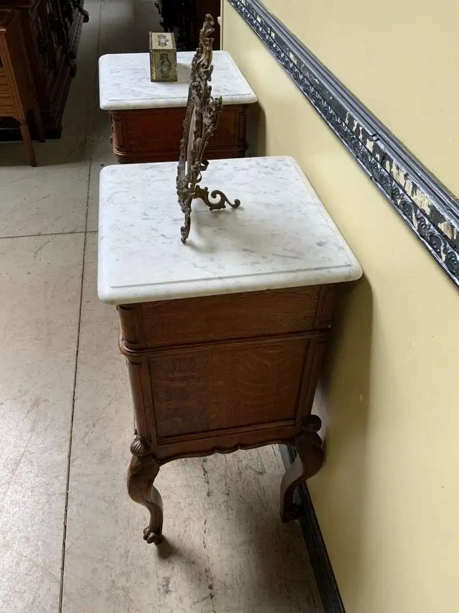 2 Antike Historismus  Vertikos, Nachtschränke, (Louis XV)  - Lieferung möglich! 14