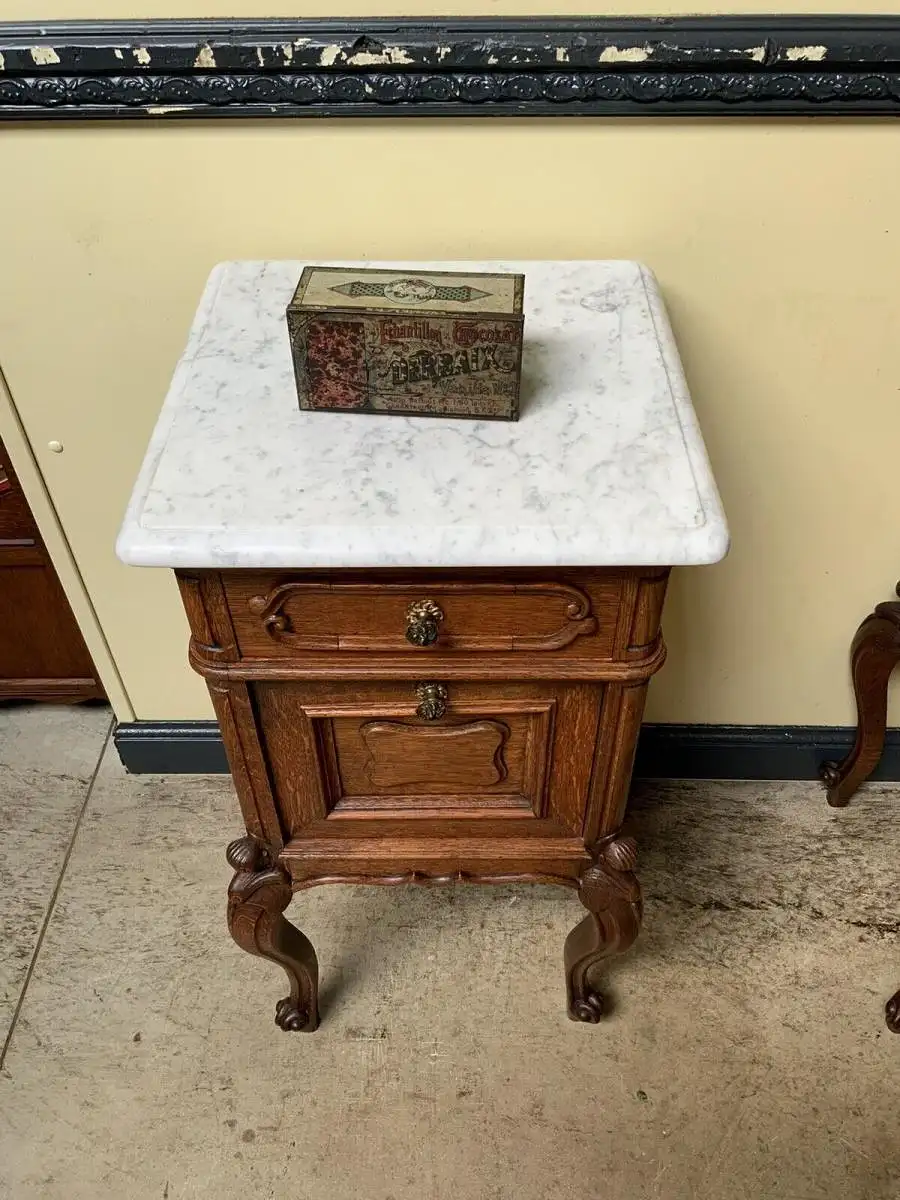 2 Antike Historismus  Vertikos, Nachtschränke, (Louis XV)  - Lieferung möglich! 9