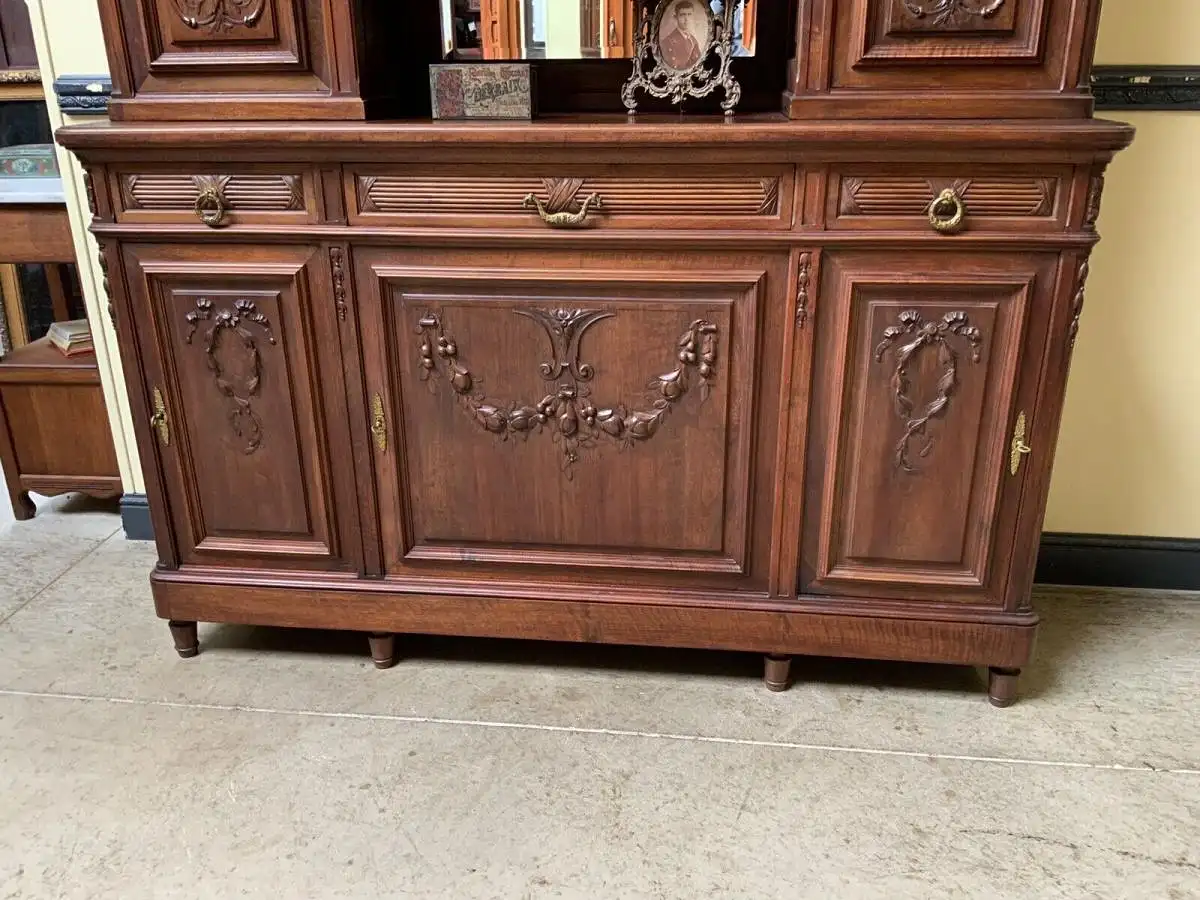 Antikes traumhaft schönes breites Jugendstil Buffet, - Lieferung möglich! 5