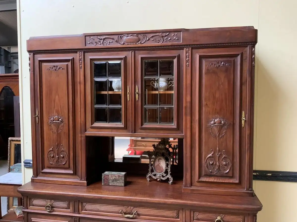 Antikes traumhaft schönes breites Jugendstil Buffet, - Lieferung möglich! 7