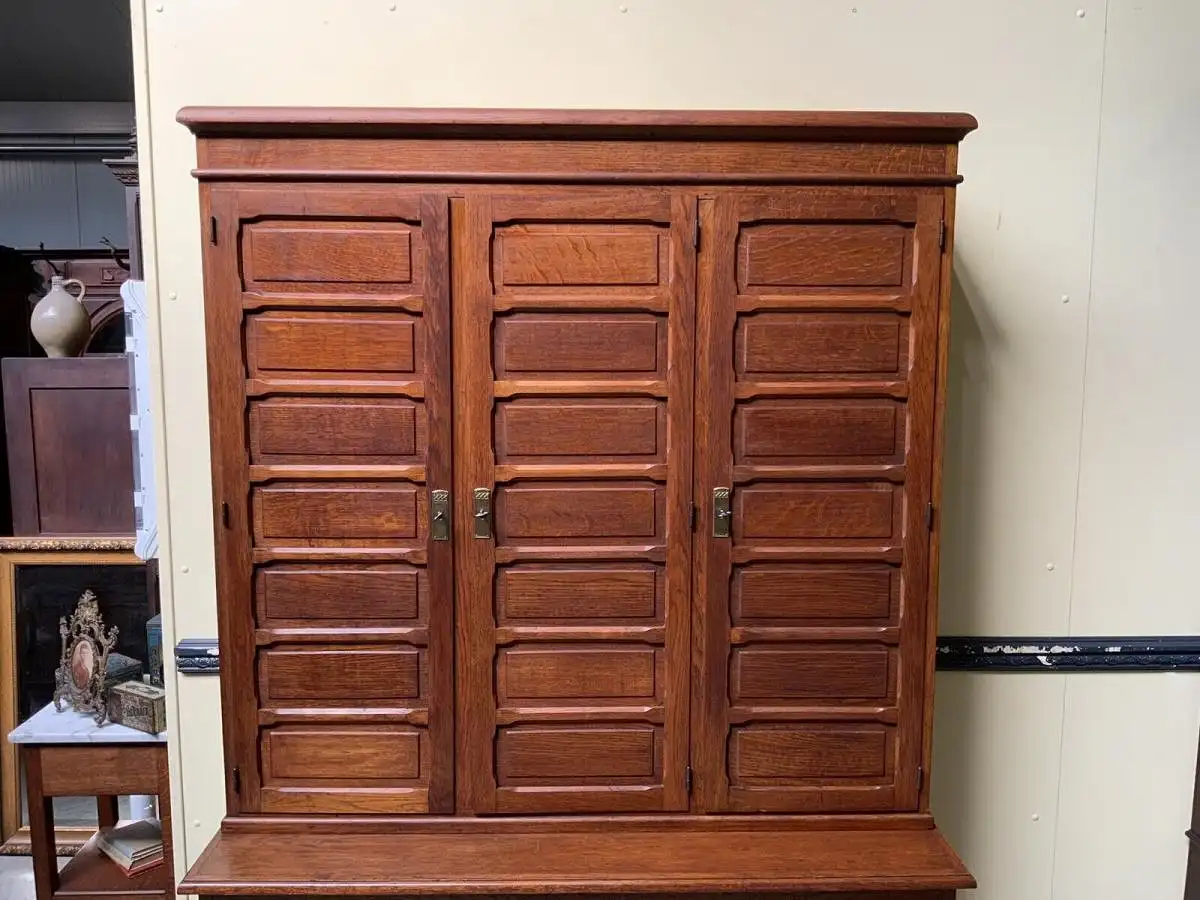 Antiker traumhafter Art Deco Archiv Schrank, Aktenschrank - Lieferung möglich! 10