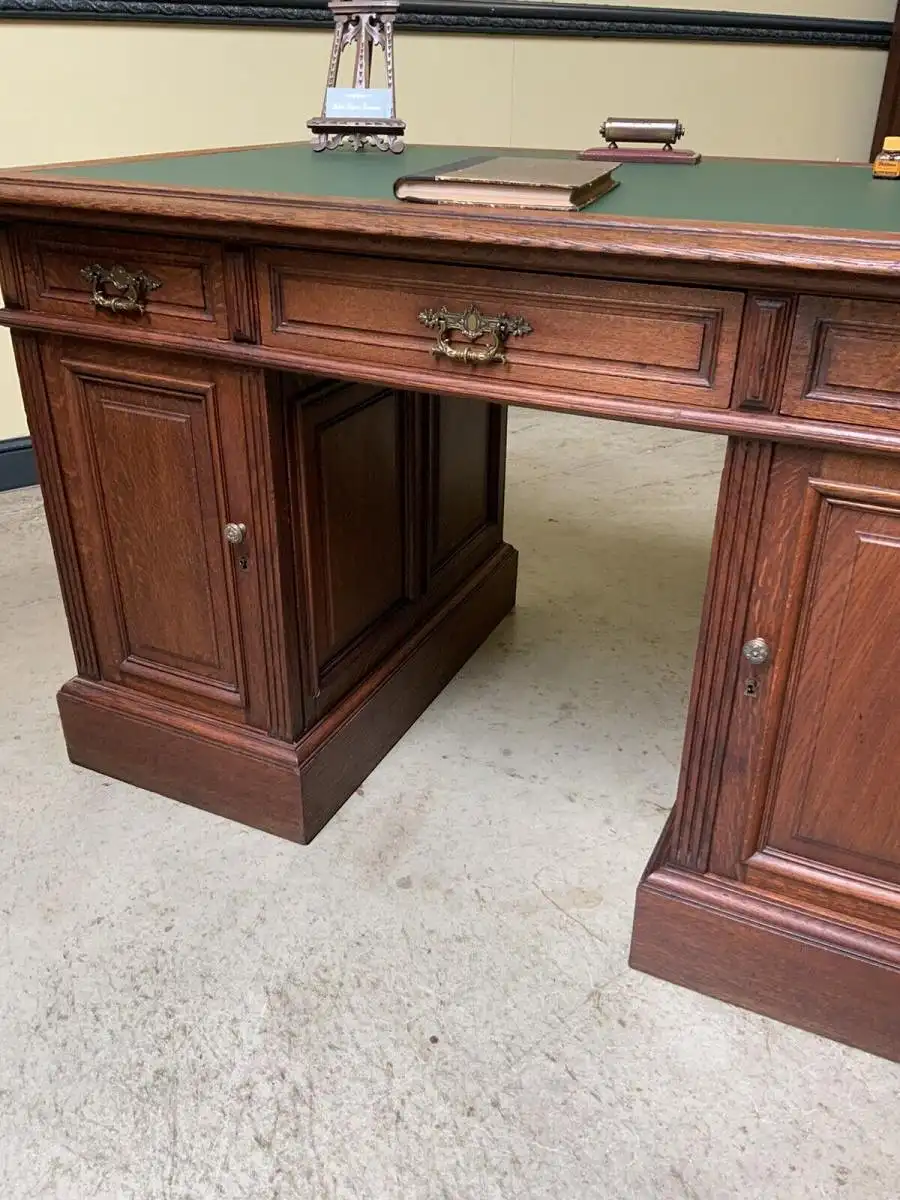 Antiker frei aufstellbarer Jugendstil Schreibtisch - Lieferung möglich! 7