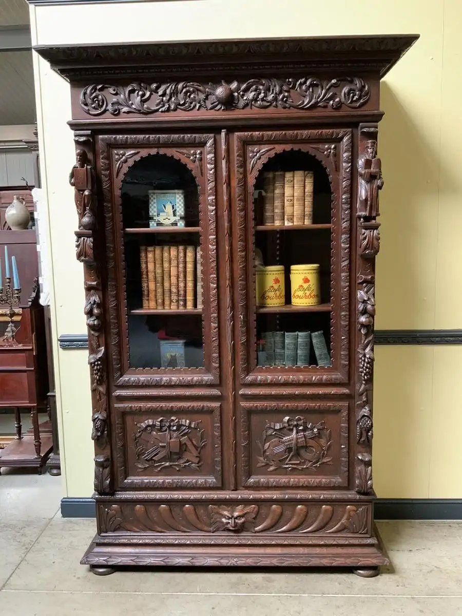 Antik - imposantes Neorenaissance Bücherregal - Lieferung möglich! 0