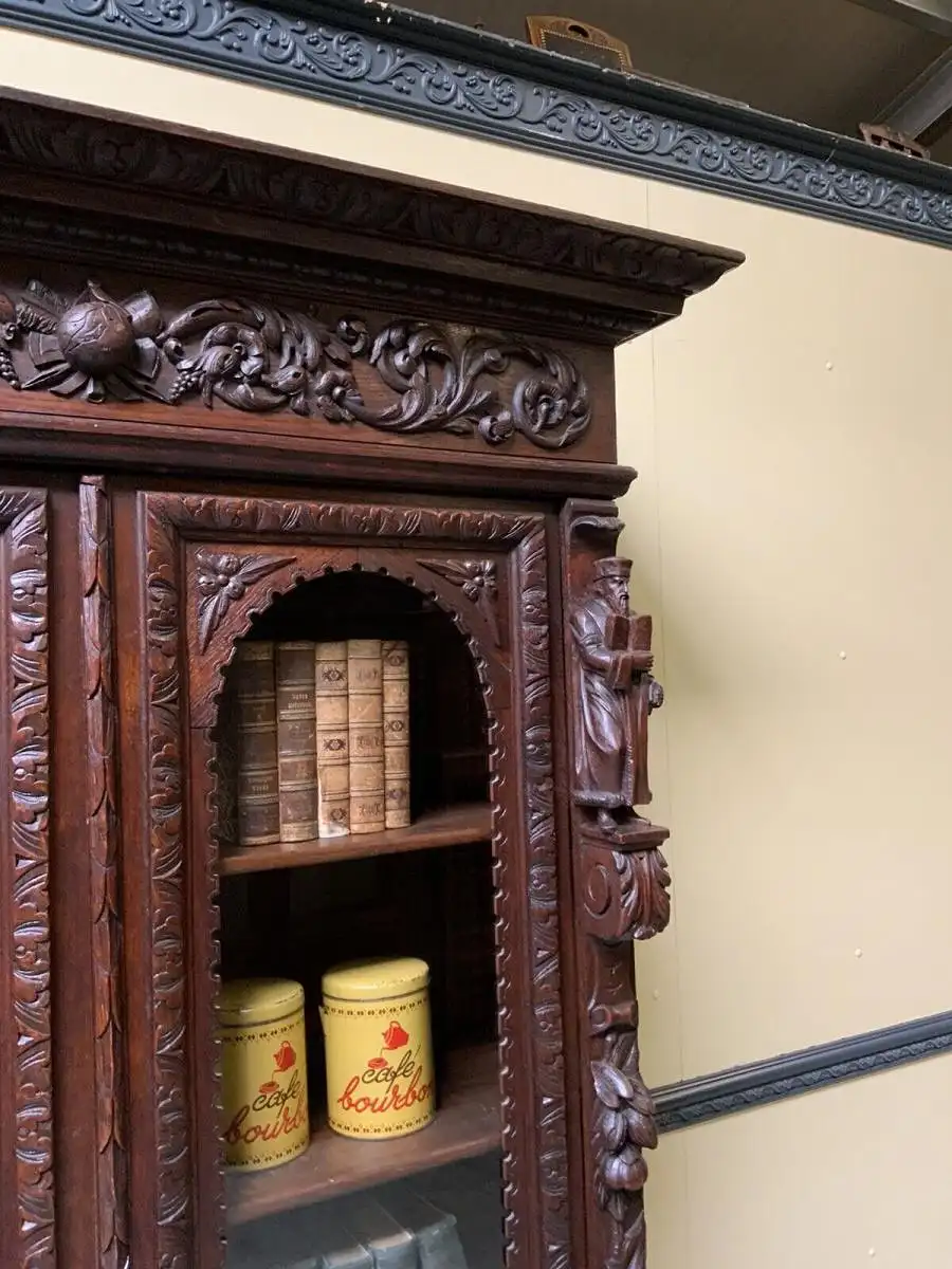 Antik - imposantes Neorenaissance Bücherregal - Lieferung möglich! 18