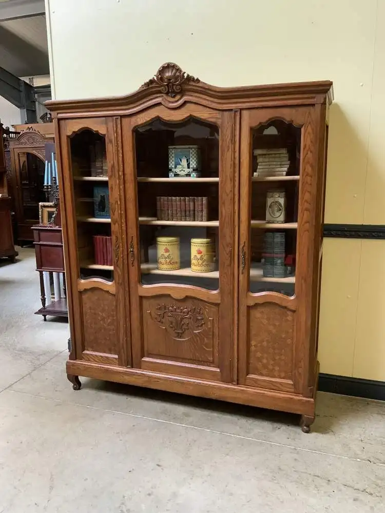 Antike Jugendstil Vitrine/Bücherschrank - traumhaft- Lieferung möglich! 0