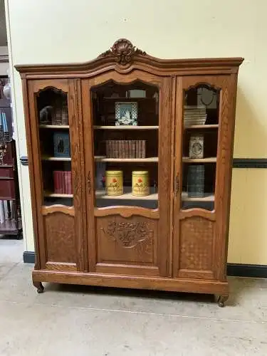 Antike Jugendstil Vitrine/Bücherschrank - traumhaft- Lieferung möglich!