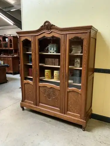 Antike Jugendstil Vitrine/Bücherschrank - traumhaft- Lieferung möglich!