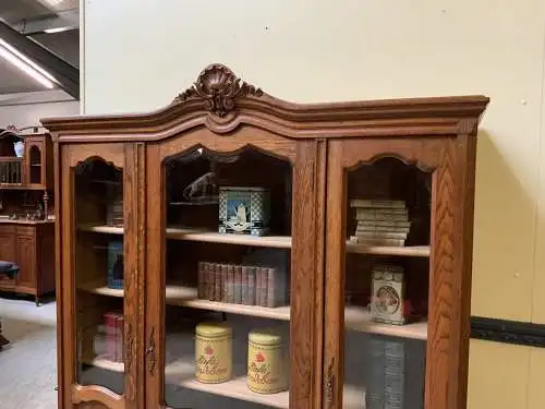 Antike Jugendstil Vitrine/Bücherschrank - traumhaft- Lieferung möglich!