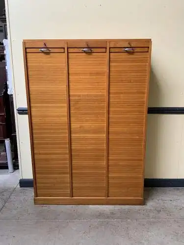 Antiker Art Deco Rolladen Archiv Schrank - Traumhaft - Lieferung möglich!