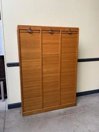 Antiker Art Deco Rolladen Archiv Schrank - Traumhaft - Lieferung möglich!