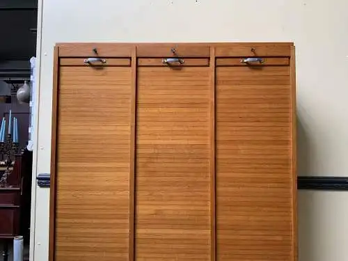 Antiker Art Deco Rolladen Archiv Schrank - Traumhaft - Lieferung möglich!