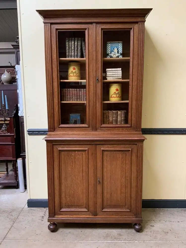 Antiker Jugendstil Bücherschrank, Buffet,   - Lieferung möglich! 0