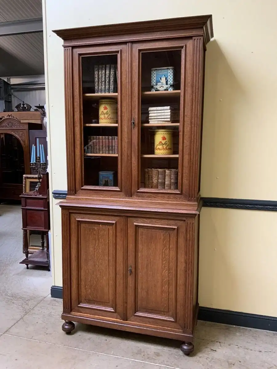 Antiker Jugendstil Bücherschrank, Buffet,   - Lieferung möglich! 1