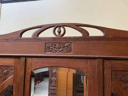 Antiker Jugendstil Kleiderschrank, Art Nouveau -  Lieferung möglich!