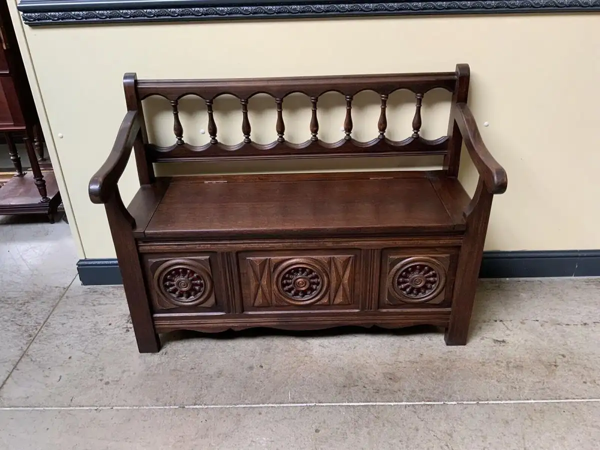 Antike Bretonische Truhen Bank, Traumhaft schön - Lieferung möglich! 0