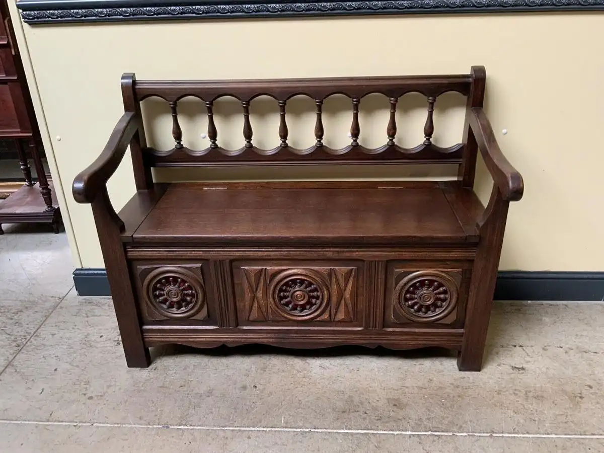 Antike Bretonische Truhen Bank, Traumhaft schön - Lieferung möglich! 1