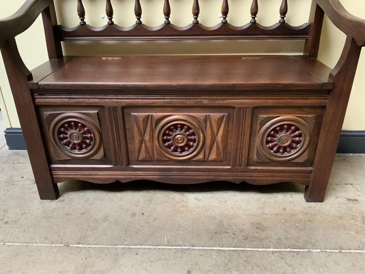 Antike Bretonische Truhen Bank, Traumhaft schön - Lieferung möglich! 10