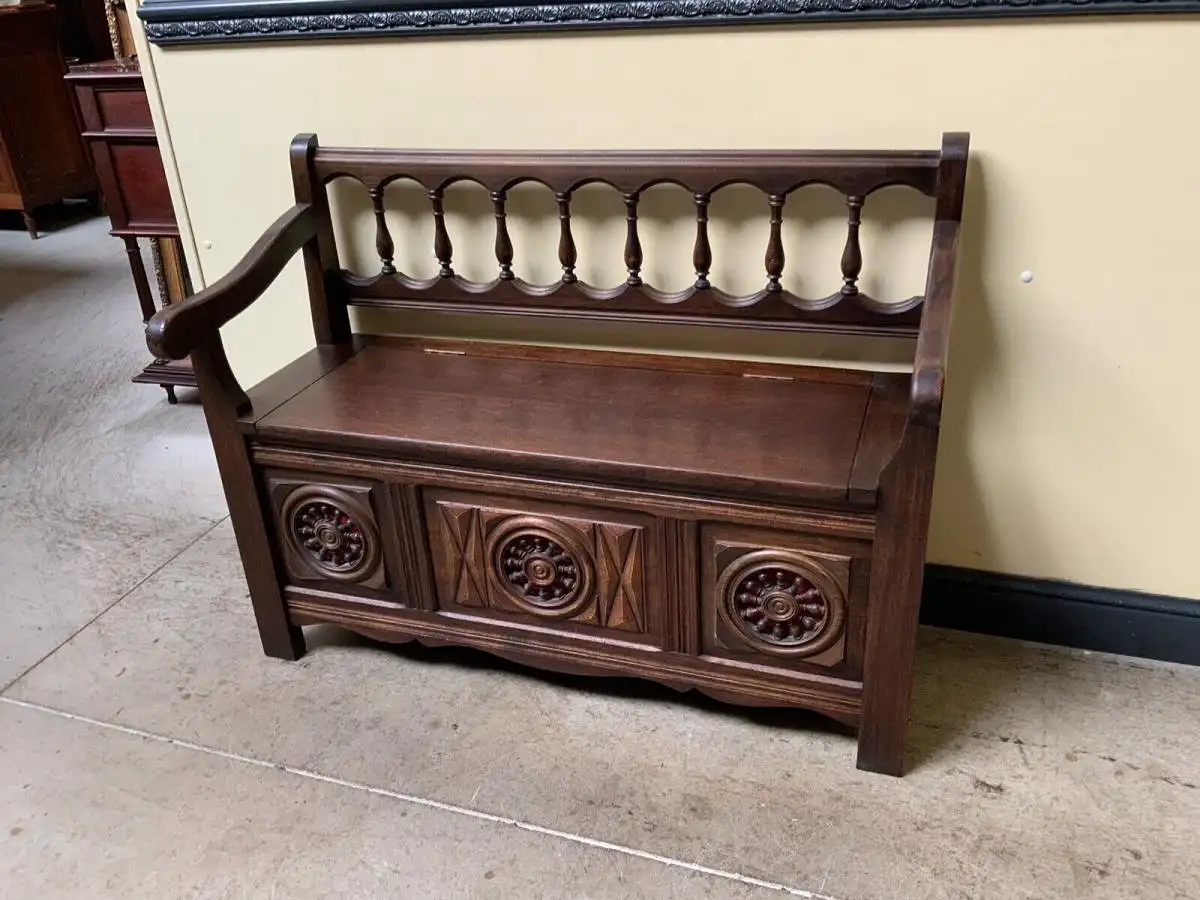 Antike Bretonische Truhen Bank, Traumhaft schön - Lieferung möglich! 2