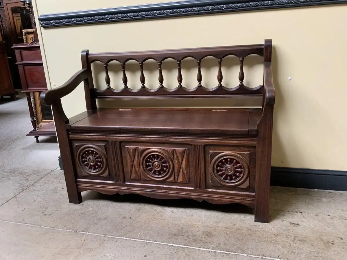 Antike Bretonische Truhen Bank, Traumhaft schön - Lieferung möglich! 4