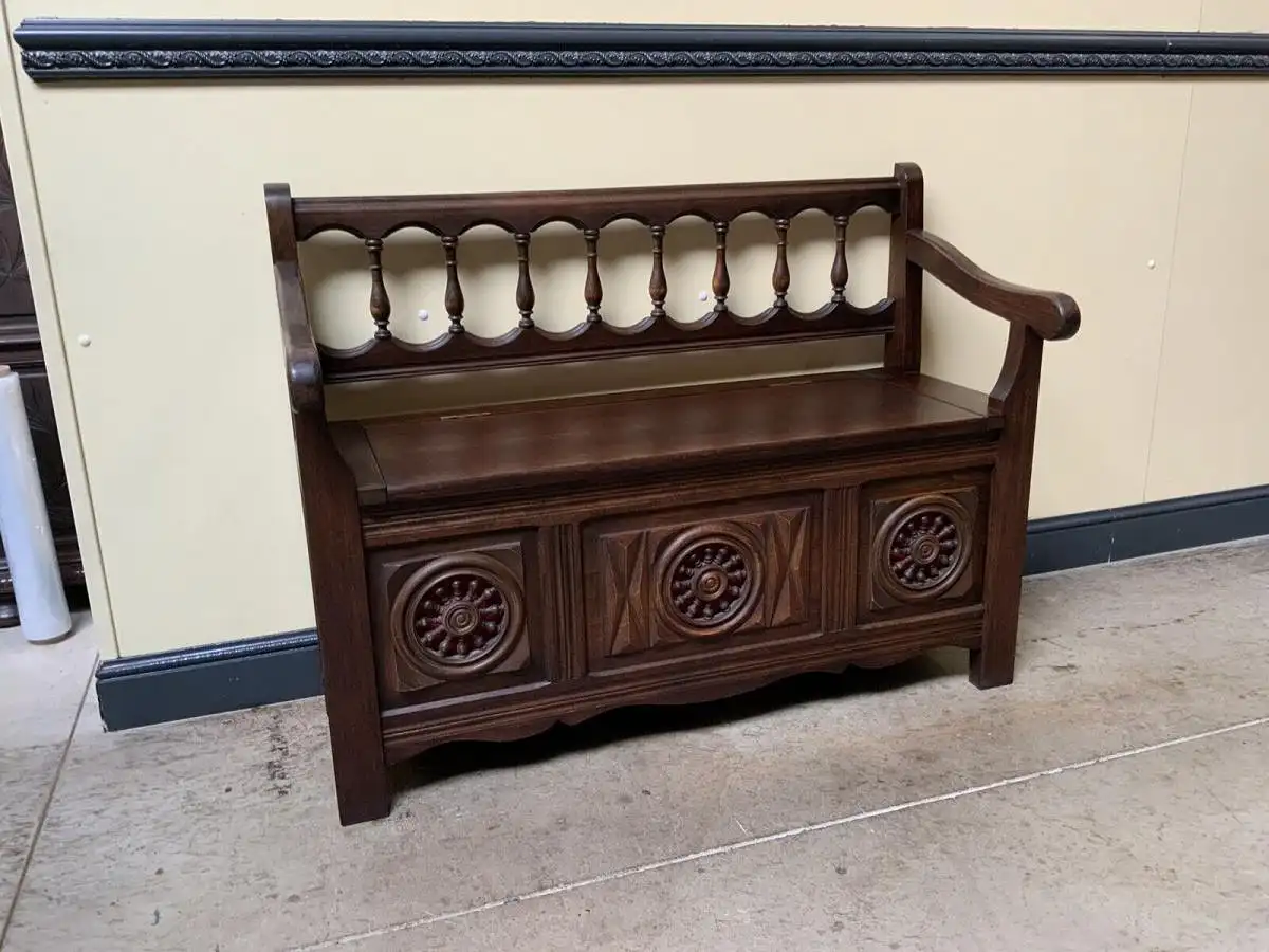 Antike Bretonische Truhen Bank, Traumhaft schön - Lieferung möglich! 5