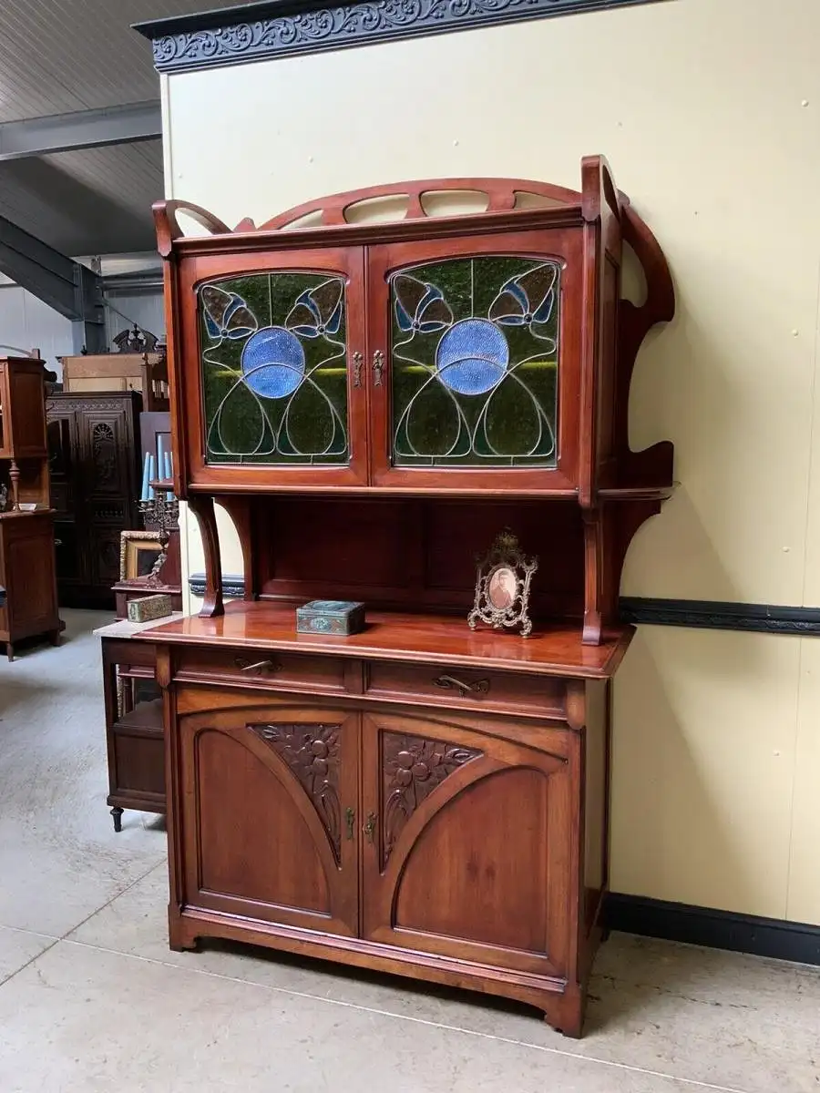 Antik - Buffet, Vertiko, Anrichte, Jugendstil, Art Nouveau - Lieferung möglich! 1