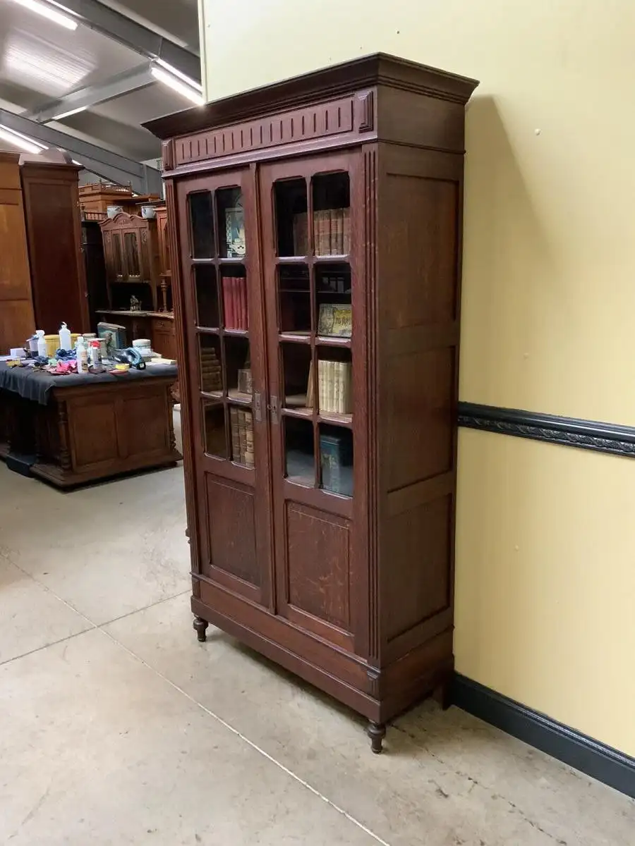 Antik - Bücherschrank, Vitrine, Jugendstil - Traumhaft - Lieferung möglich! 3