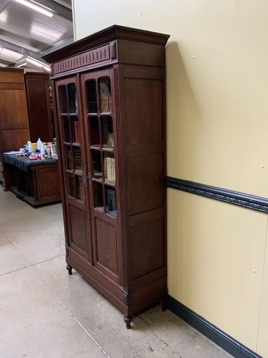 Antik - Bücherschrank, Vitrine, Jugendstil - Traumhaft - Lieferung möglich! 4