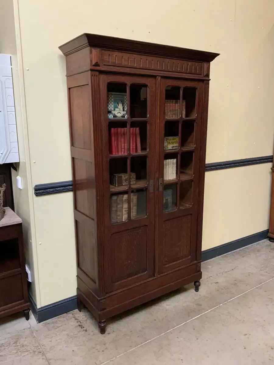 Antik - Bücherschrank, Vitrine, Jugendstil - Traumhaft - Lieferung möglich! 5
